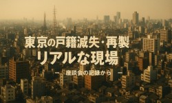 東京の戸籍滅失・再製のリアルな現場