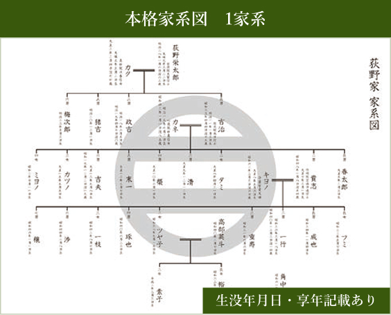 本格家系図 1家系