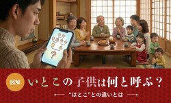 【図解】いとこの子供は何と呼ぶ?“はとこ”との違いとは