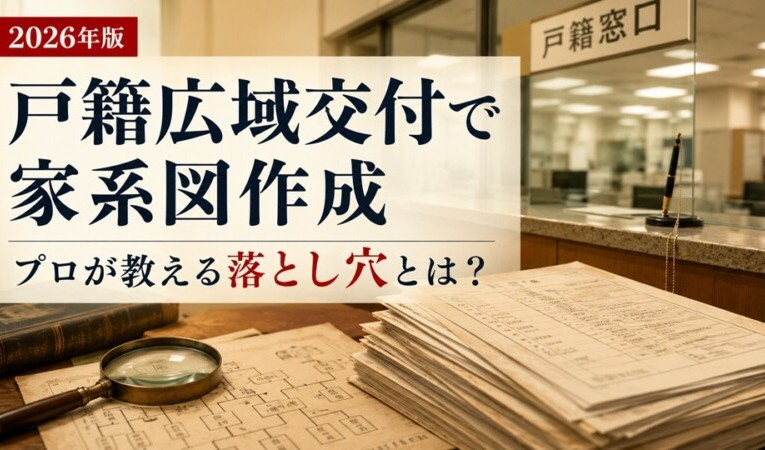 【2026年版】戸籍広域交付で家系図作成|プロが教える落とし穴とは?