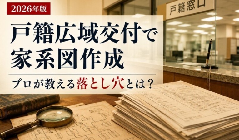 【2026年版】戸籍広域交付で家系図作成|プロが教える落とし穴とは?